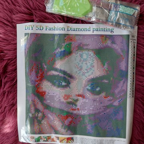 Diamond Painting 5D bilde 30 x 30 cm uperlet ny