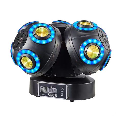 Diskolys/Scenelys: Trippel Starry Ball Moving head 2 in 1 LED & Laser