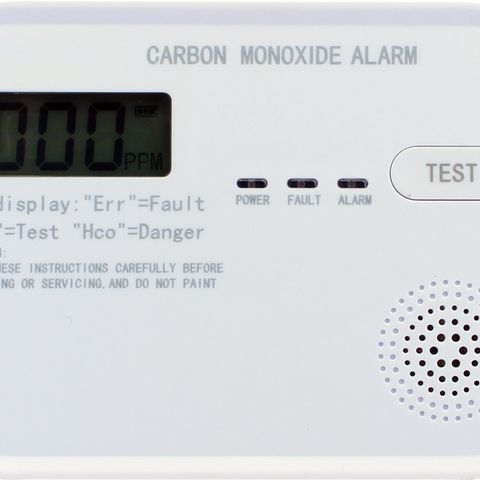 CO alarm og slukkehjelpemiddel