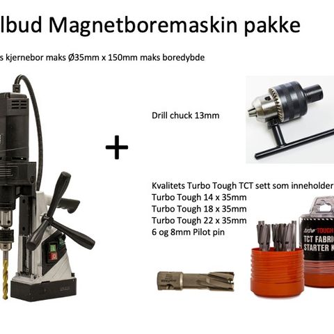 Tilbud magnetboremaskin pakke / kjernebormaskin / kjerne bor