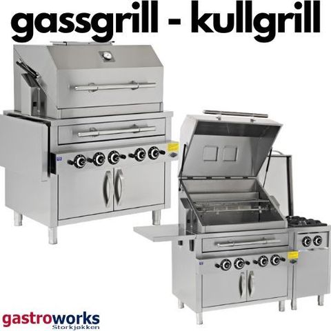 Gassgrill - Kullgrill 105 og 135cm fra Gastroworks