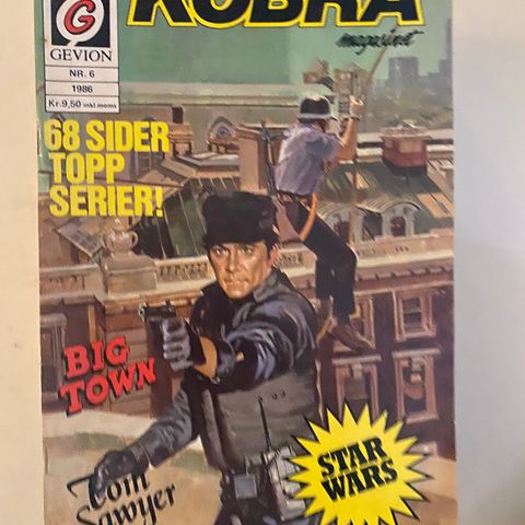 Kobramagasinet 6/1986 inneholder STAR WARS histore