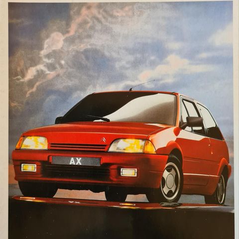 Citroën AX brosjyre selges