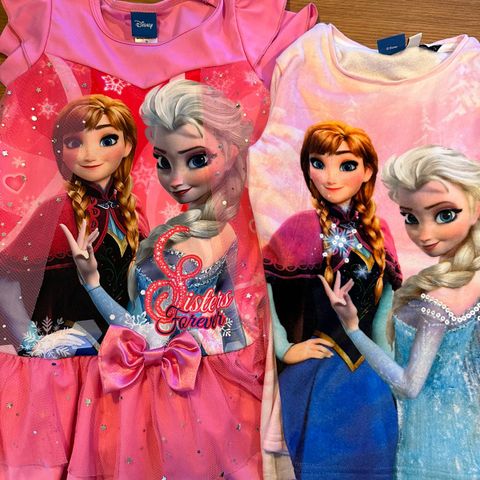 Frost/Frozen Disney klær, kjole + genser, str. 110-122, NY, 290,-