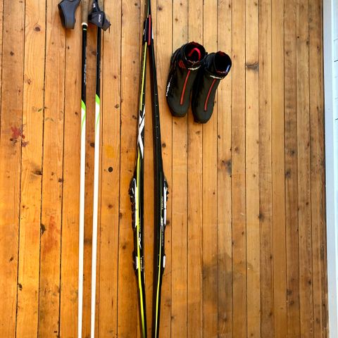 Langrennsett - ski, bindinger og sko