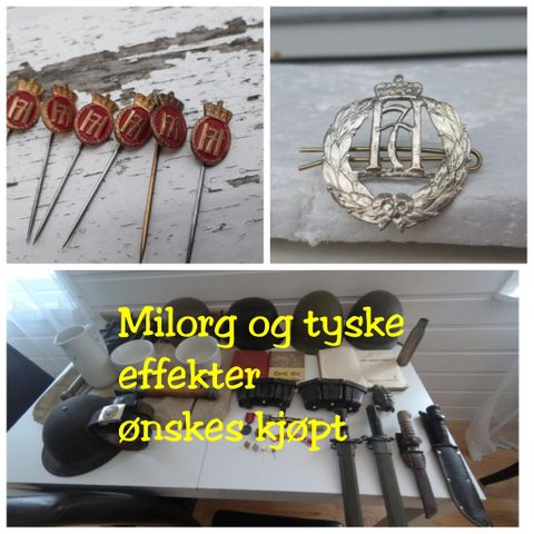 Ønsker å kjøpe effekter fra Milorg