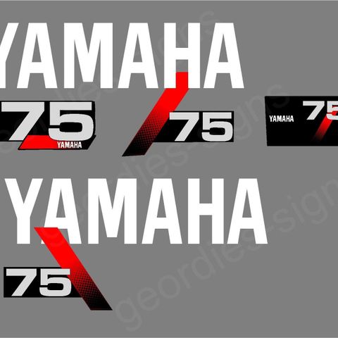 Yamaha 75 dekaler