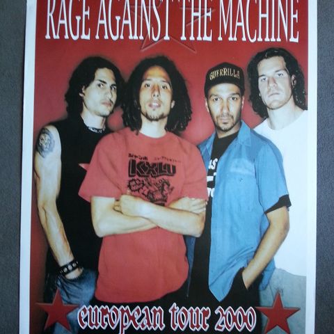 Rage Against The Machine - European Tour 2000 (Plakat)