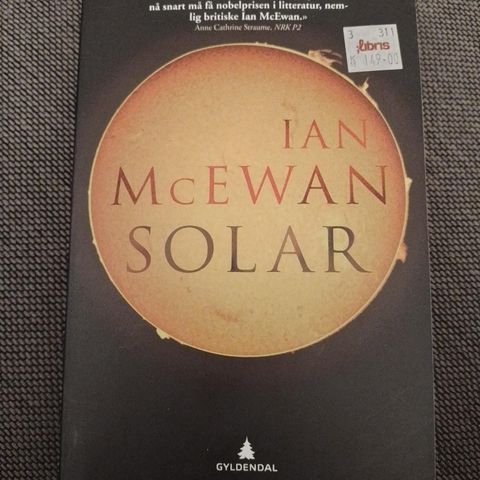 SOLAR - Ian McEwan. SOM NY!