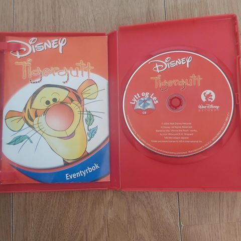 CD og eventyrbok til barn. TIGERGUTT. Disney.