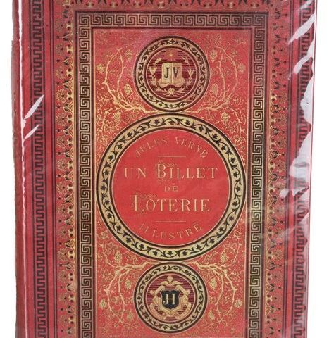 Jules Verne - Un Billet de Loterie. Le Numéro 9672 - 1886 Sjelden førsteutgave