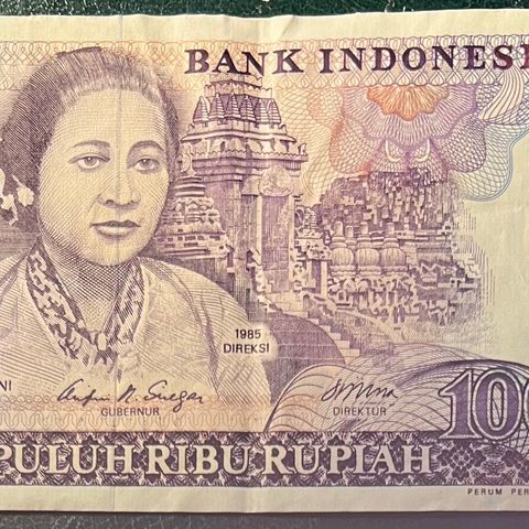 INDONESIA.  10 000 RUPIAH. 1985.  P-126