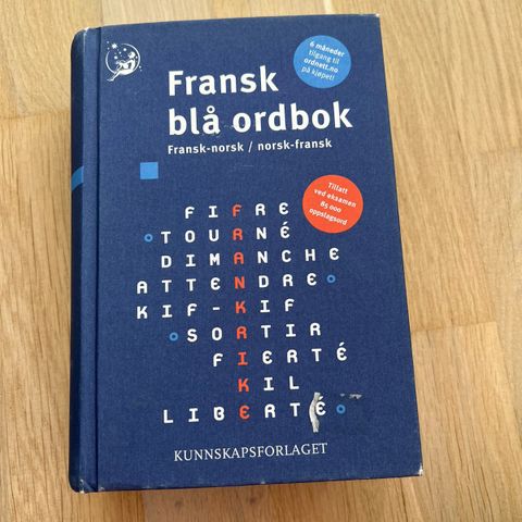 Fransk blå ordbok