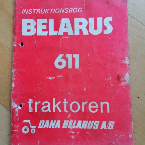 Belarus 611 traktor instruksjonsbok.