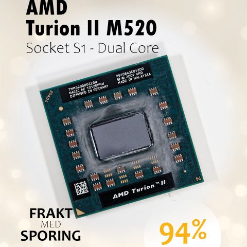 AMD Turion II M520 Mobile Dual-Core (TMM520DBO22GQ) Socket S1