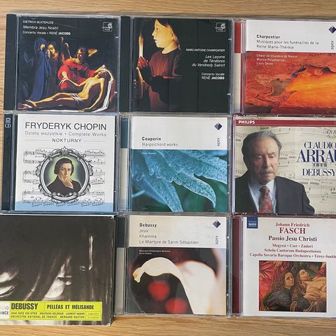 Klassisk - CD - Buxtehude, Charpentier, Couperin, Chopin, Debussy og Fasch