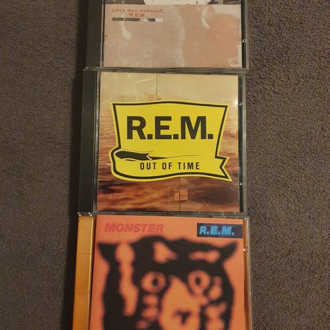 R.E.M - 3 x CD   Monster, Life's rich Pageant og Out of Time