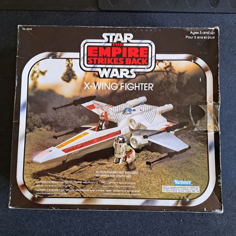 Star wars vintage esb Canadian X-Wing fighter i eske ubrukt