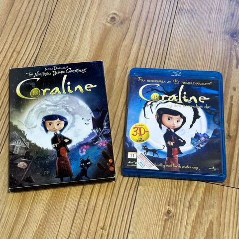 Coraline og den hemmelige dør - 3D med briller (DVD og Blu-ray)
