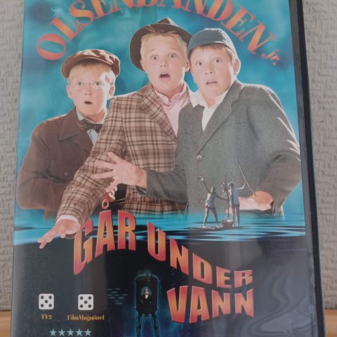 Olsenbanden Jr. går under vann - Komedie / Familie (DVD) –  3 filmer for 2