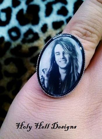 Andi Deris ring, one size, ubrukt, Helloween, Pink Cream 69, metal