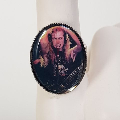 Dave Mustaine - Megadeth ring, ubrukt, justerbar, kan sendes