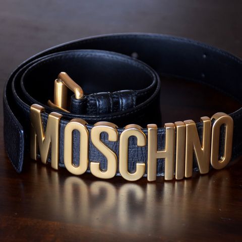 MOSCHINO leather belt Unisex