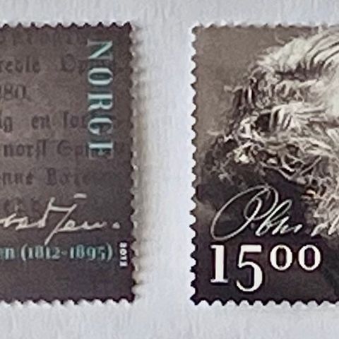 Norge 2012 Personjubileer Knudsen/Asbjørnsen Moe NK 1829-1830 Postfrisk