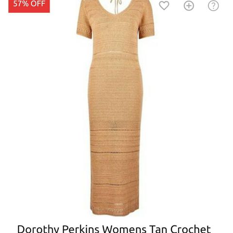 Crochet tan dress