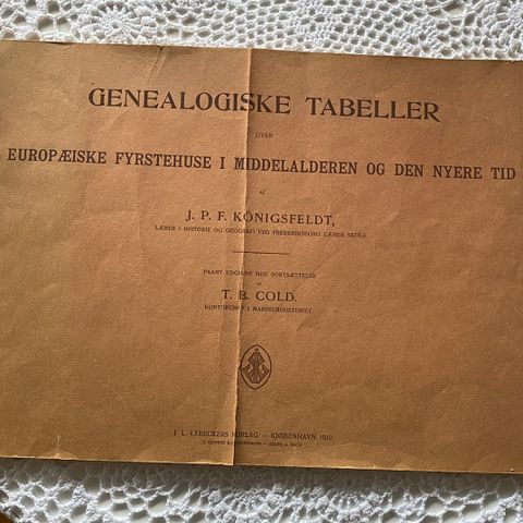 Genealogiske tabeller.