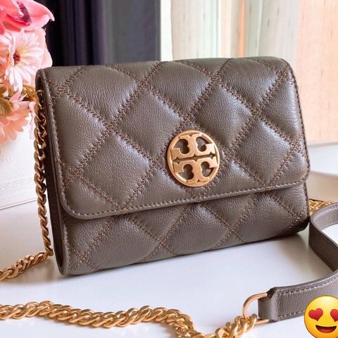 Tory Burch Willa Chain Wallet Crossbody er ekte 100%