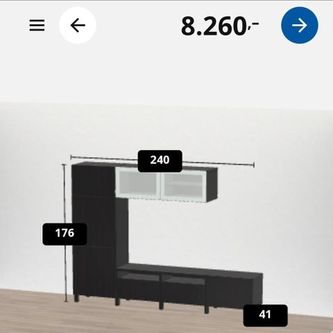 Ikea Bestå hylle /skap/ tv benk