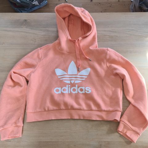 Adidas cropped hoodie, rosa, str. M