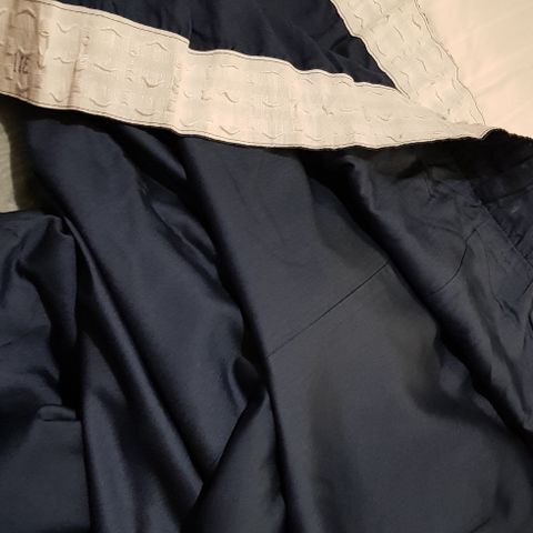 3 curtains cotton dark blue 3 gardiner B220cm L300cm bomull