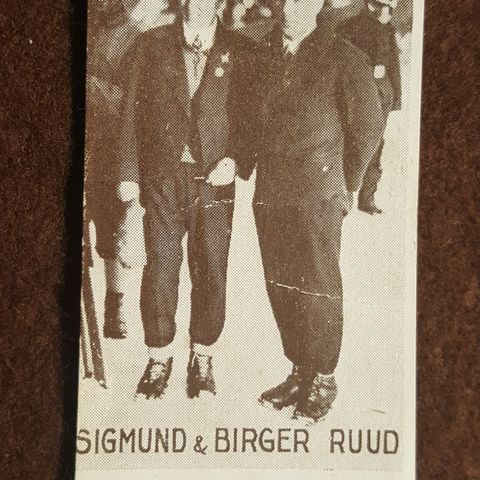 SIGARETTKORT: SIGMUND & BIRGER RUUD