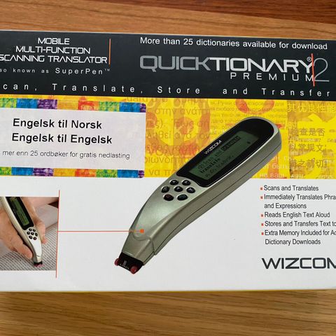 Skannerpenn Wizcom quicktonary 2 Premium