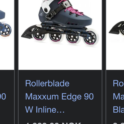 Rulleskøyter Rollerblade maxxum edge 90 w str.37