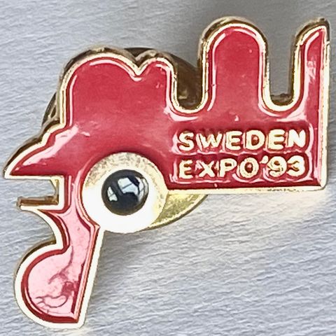 Sverige Pin 1993  Expo 1993  Dalahest  Verdensutstillingen i Lisboa