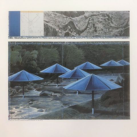 Christo - The Blu Umbrellas - 1991