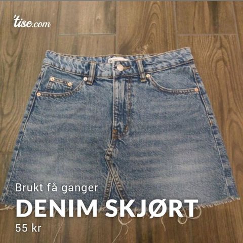 Denim skjørt