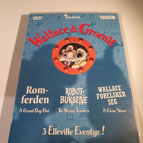 Wallace & Gromit, 3 elleville eventyr. Dvd