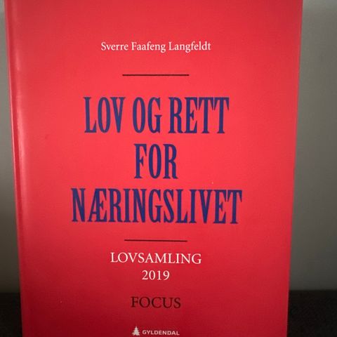 Lov og rett for næringslivet 2019