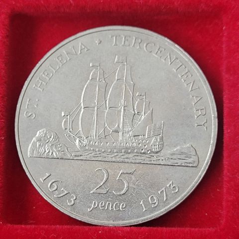 MINNEMYNT   25 pence 1673 til 1973