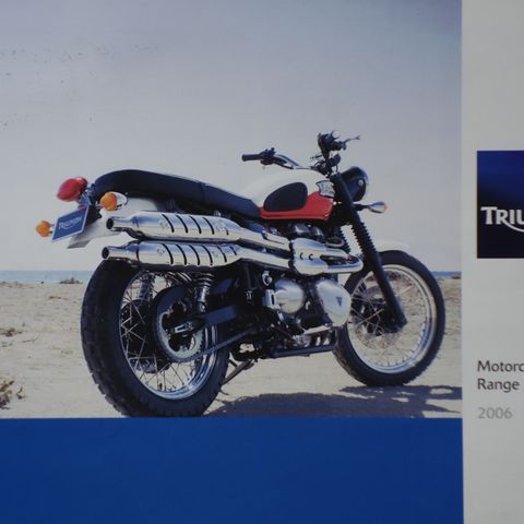 TRIUMPH MC brosjyre 2006 og 2009 2 kataloger