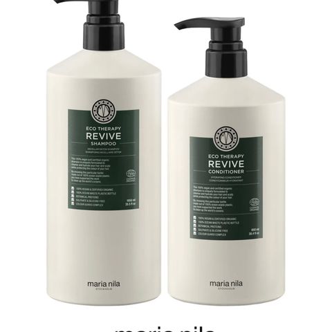 Maria Nila Eco Therapy Revive, hår, sjampo/shampo/shampoo, balsam/conditioner