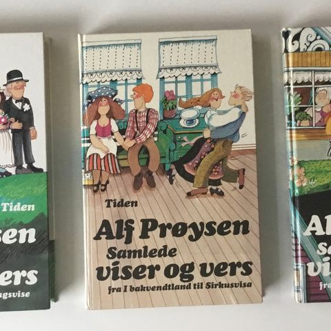 Alf Prøysen samlede viser og vers i 3 bind - selges ny pris kr 100