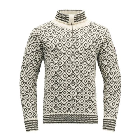 SVALBARD WOOL ZIP NECK