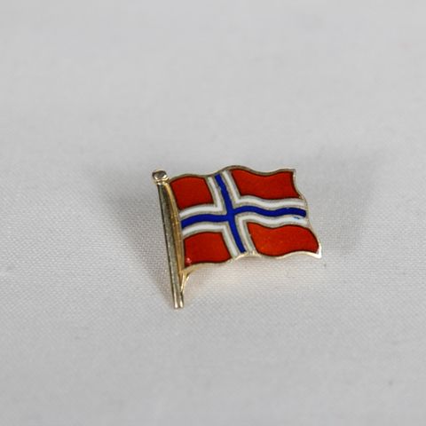 Nål / brosje  Norske flagg emalje