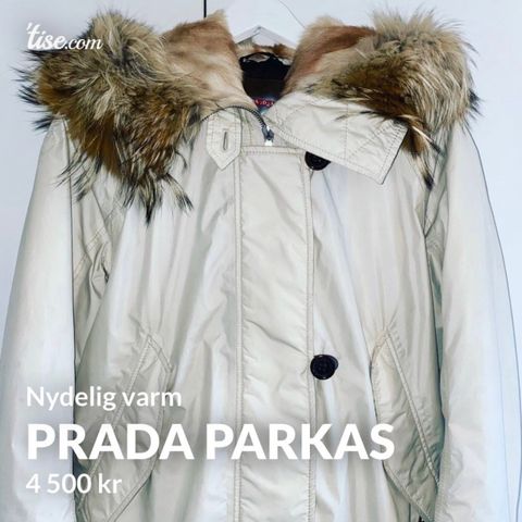 PRADA parkas - nydelig og varm!