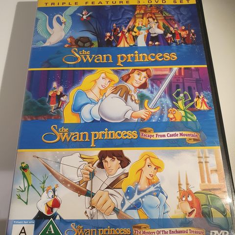 The Swan Princess. 3 filmer. Dvd